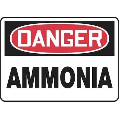 Accuform OSHA DANGER SAFETY SIGN AMMONIA 10 MCHL110XL MCHL110XL